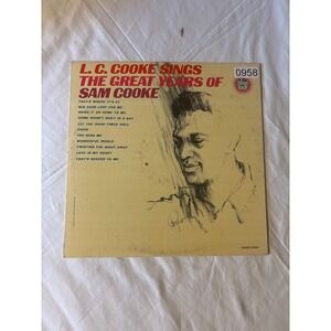 Blue Rock L.C. Cooke Sings Great Years of Sam Cooke Vinyl LP Mono Good MGB24001